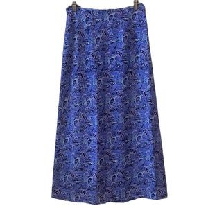 2/$25 Reitmans 90s Vintage Purple Paisley Maxi Skirt Size 9